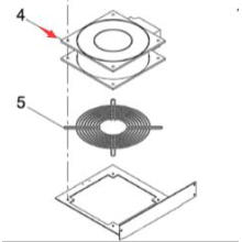 Panasonic SMT Fan de la máquina SMT Sp60p-M (Kxfp005AA00)